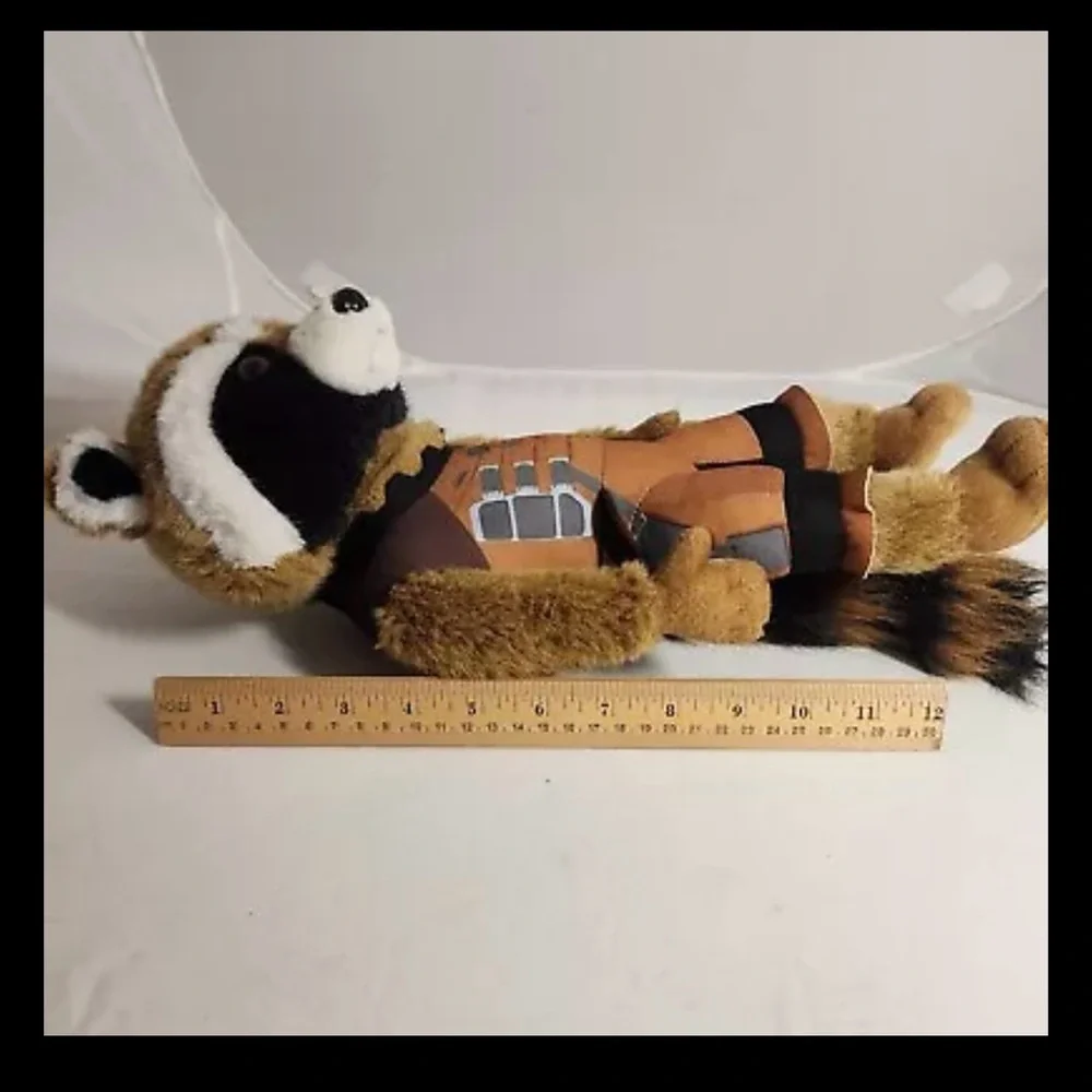 Marvel Guardians Of The Galaxy Rocket Raccoon Stuffed Toy Plush Doll 15in